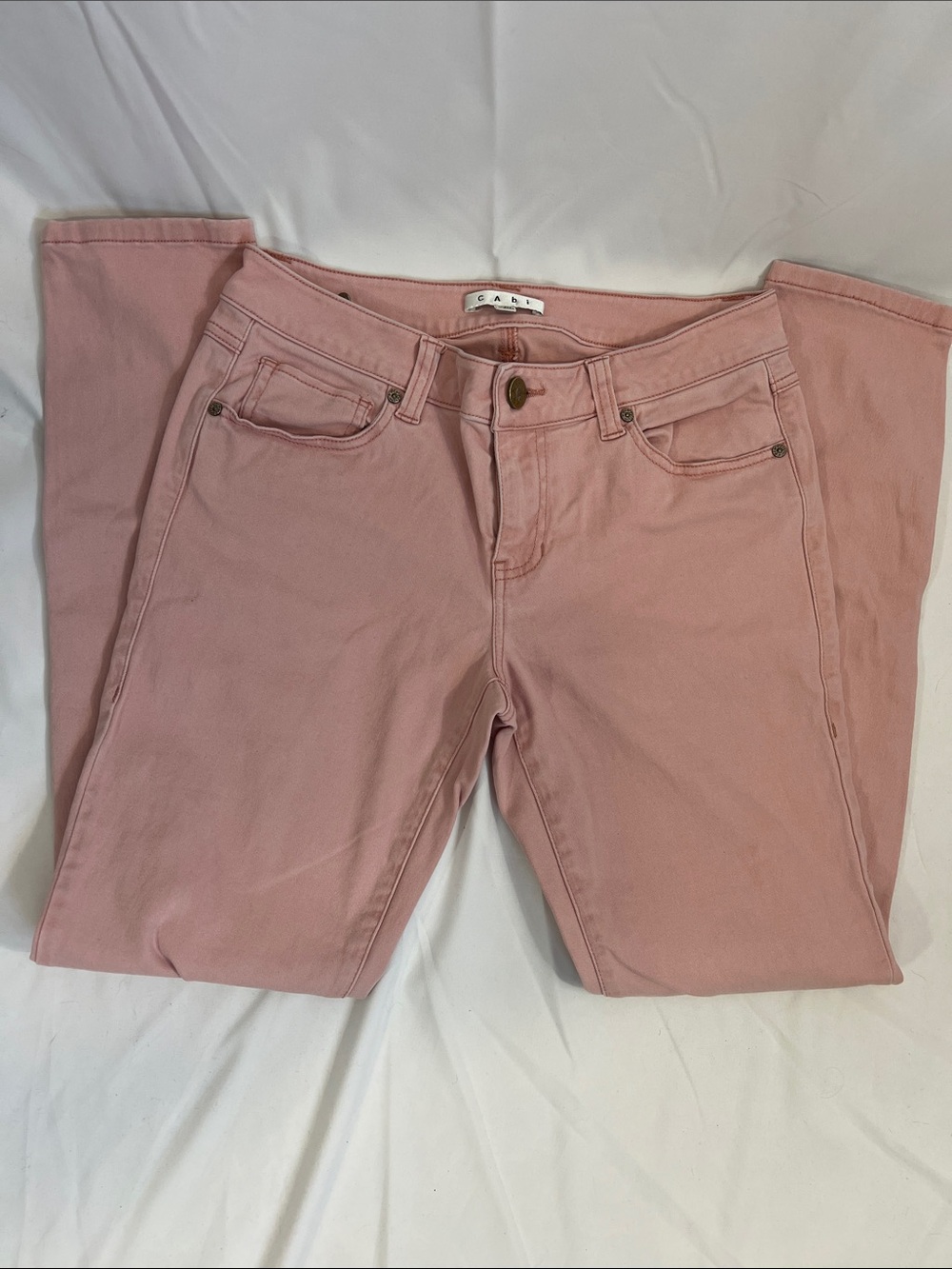Cabi Light Pink Soft jeans with stretch